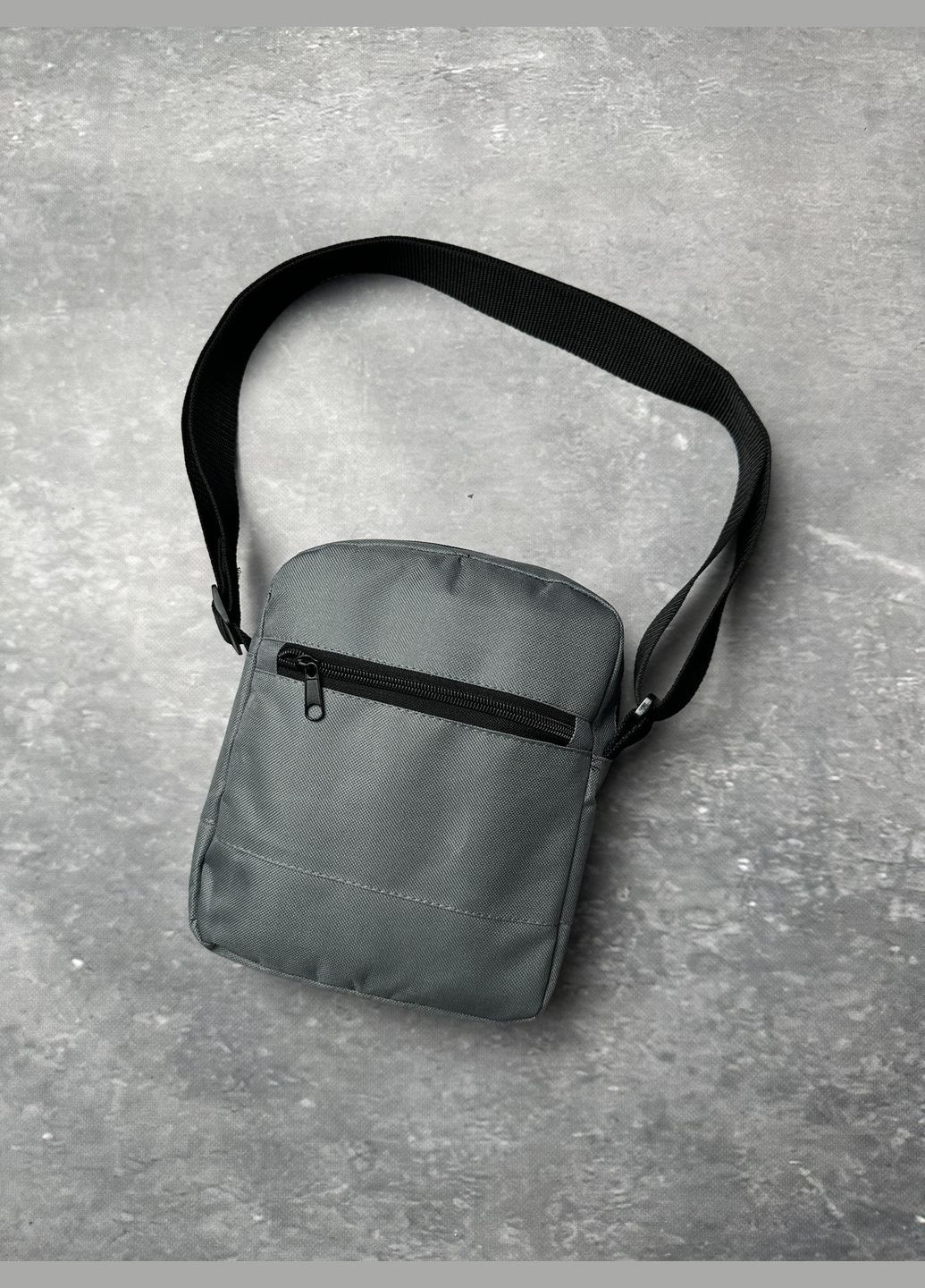 Барсетка серая без лого маленькая No Brand (329203560)