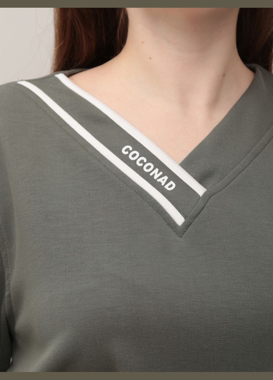 Костюм жіночий зі штанами палаццо зелений Sanli Палаццо (328000559)