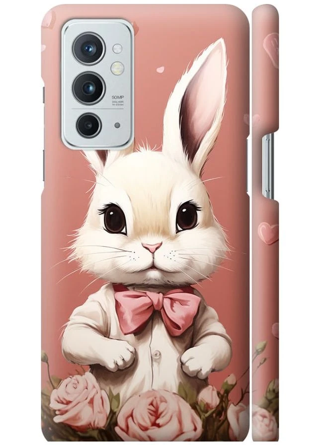 3D пластиковый матовый чехол 'Зайчик' для Endorphone OnePlus 9RT (267319224)