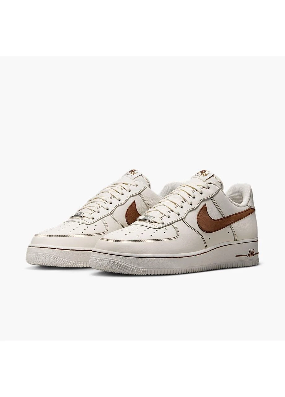 Бежевые кроссовки air force 1 07 lv8 beige hq2037-101 Nike