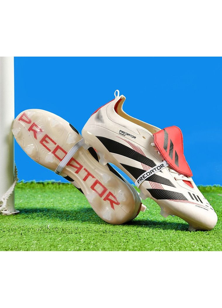 Бежевые футбольные бутсы No Brand без шнурков