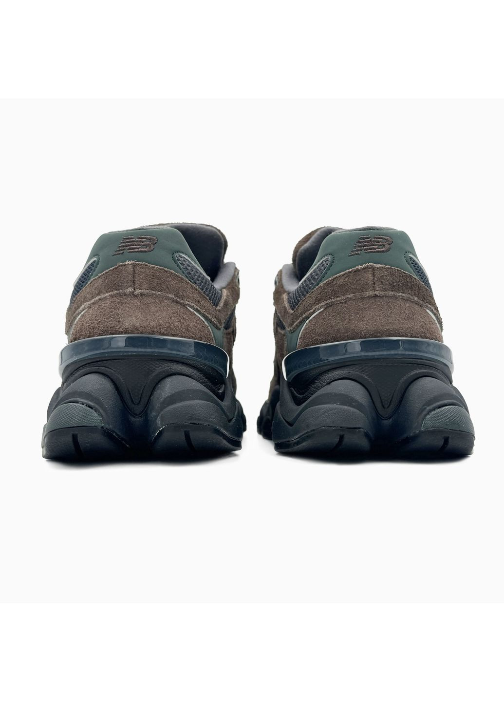 КРОССОВКИ ЖЕНСКИЕ NEW BALANCE 9060 BROWN / DARK GREEN НЬЮ БЕЛАНС 9060 No Brand серые демисезоны (367167756)