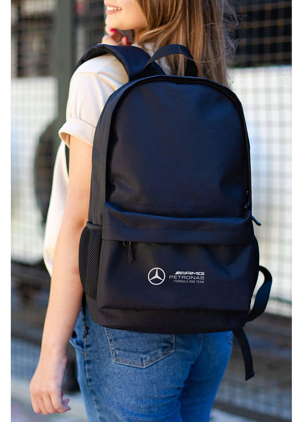 Жіночий Повсякденний Рюкзак Шкільний З Принтом AMG Black Without (372736333)