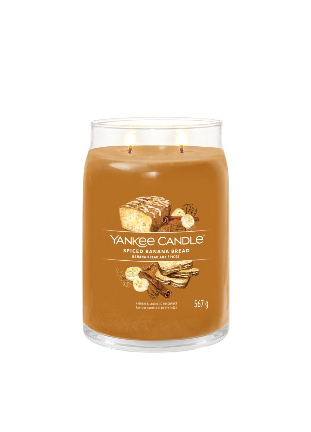 Ароматическая свеча Spiced Banana Bread Large Yankee Candle (280916885)