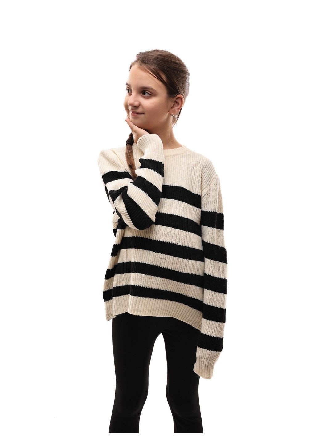 Світло-бежевий светр для дівчинки підлітка No Brand