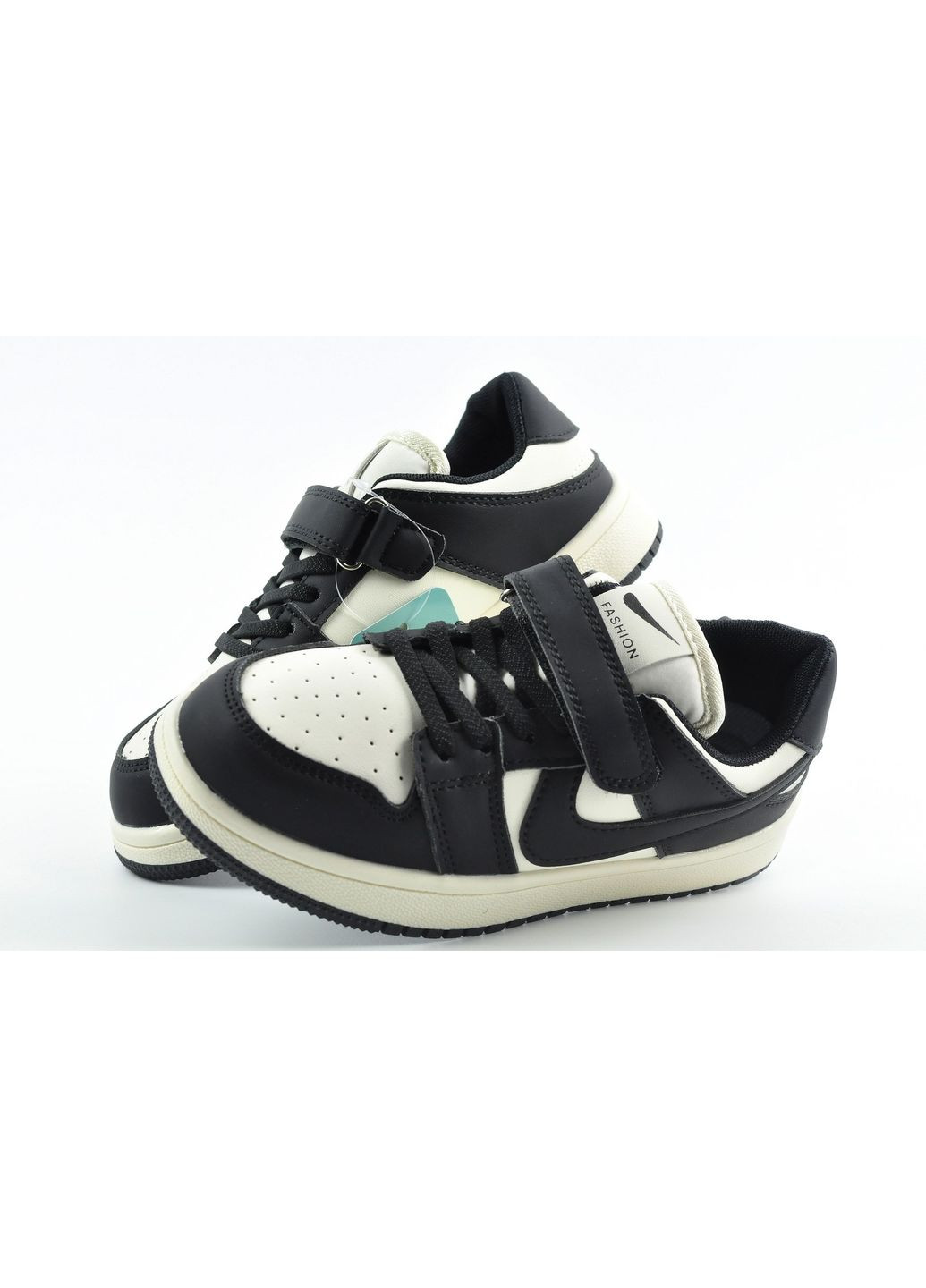 Черно-белые демисезонные кроссовки детские Paliament