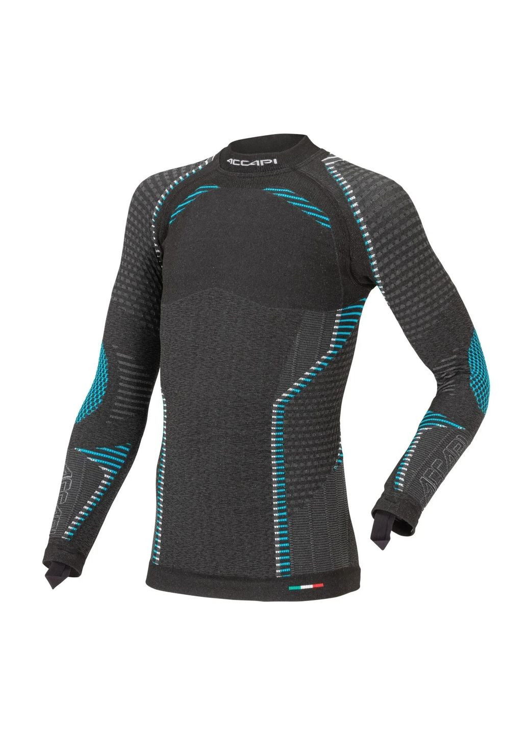 Термофутболка с длинным рукавом детская Ergoracing, Black/Anthracite, Accapi (334669688)