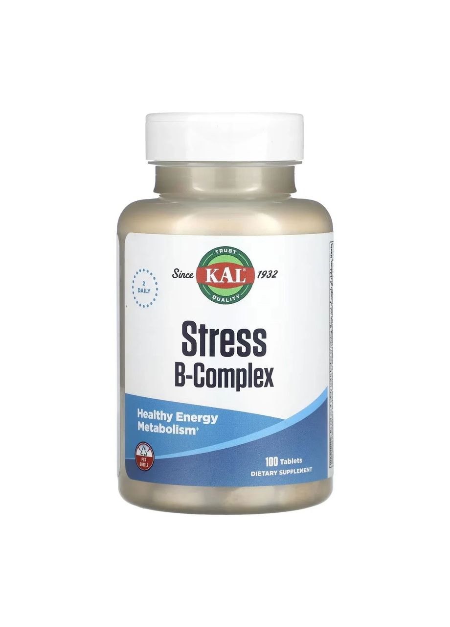 Комплекс вітамінів групи B Stress B Complex, 100 таблеток KAL (361114374)