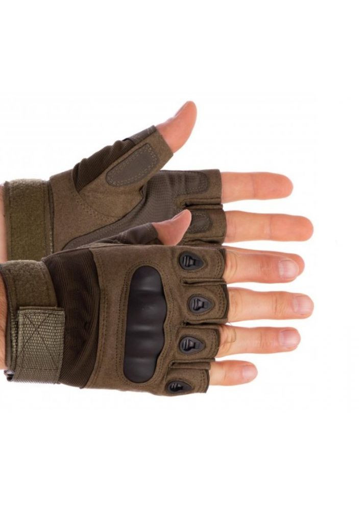 Перчатки тактические без пальцев, с кастеткой,, размер Combat (266699696)