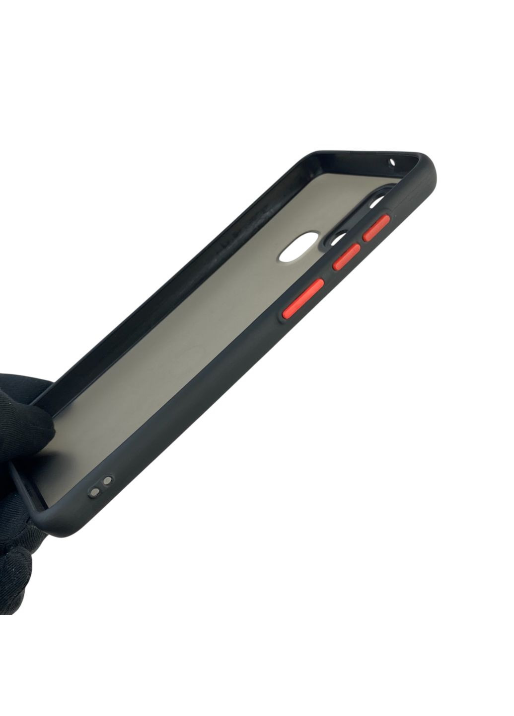 Чохол для телефона Galaxy A21s (SM-A217F) з високими бортами із захистом камери на самсунг а21с чорний Samsung (366228869)