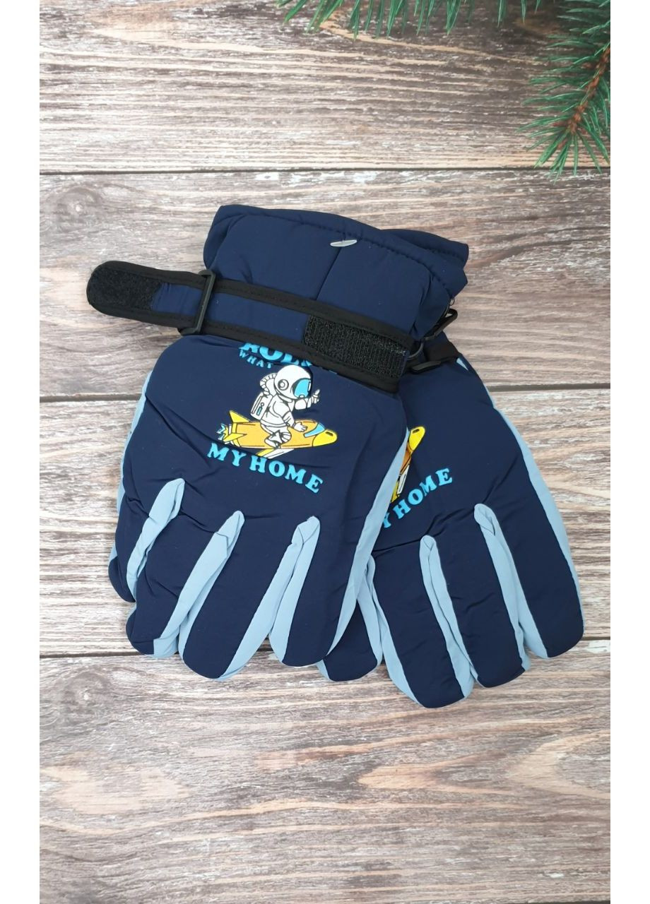 Балоновые перчатки на флисе для мальчиков и девочек 5-8 лет No Brand (361665147)