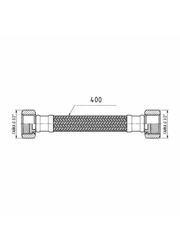 Гибкая подводка для воды Forte ВВ 40 см TAF385W40 Thermo Alliance (397568541)