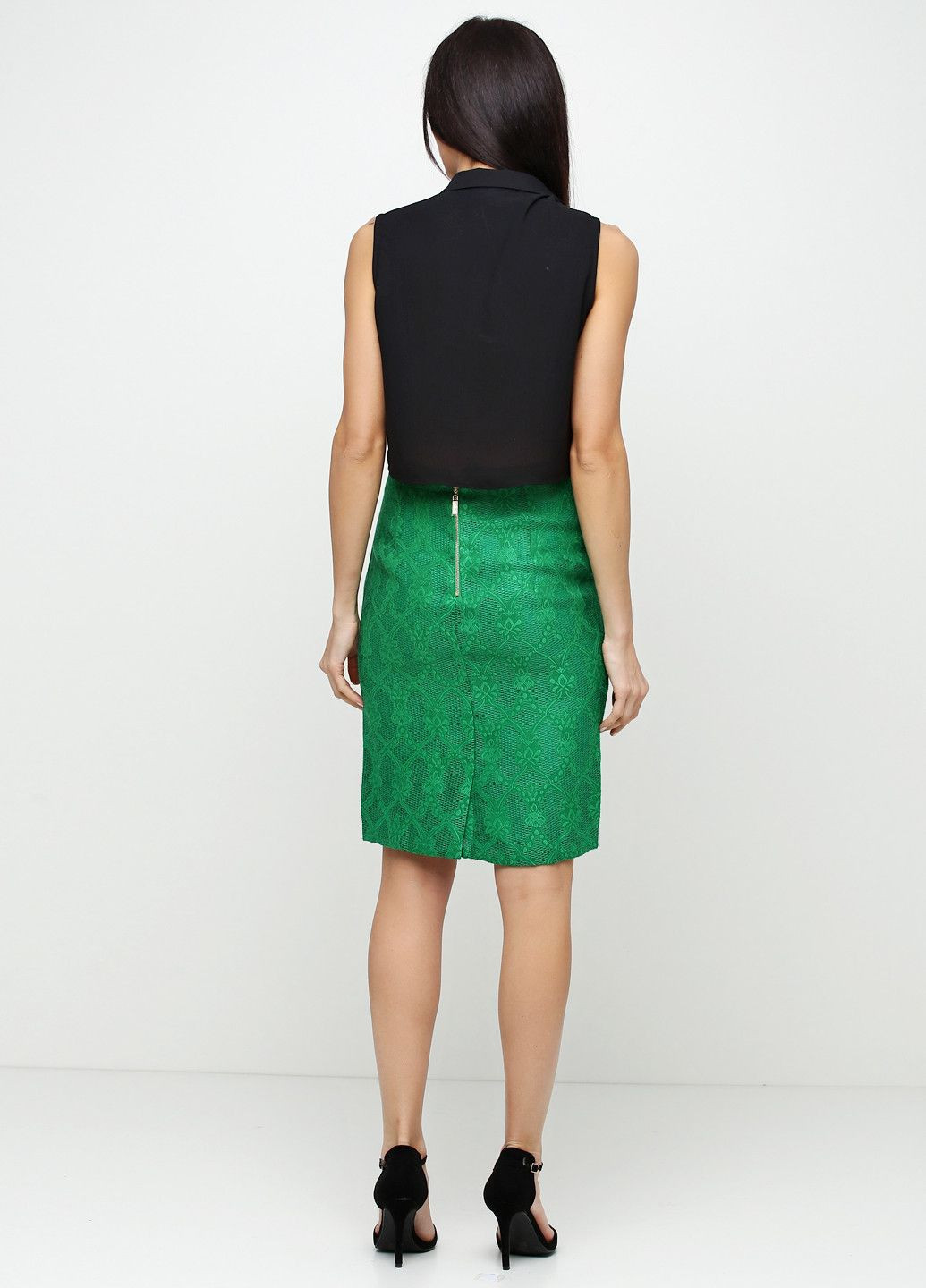 Зеленая повседневная юбка синий Axel