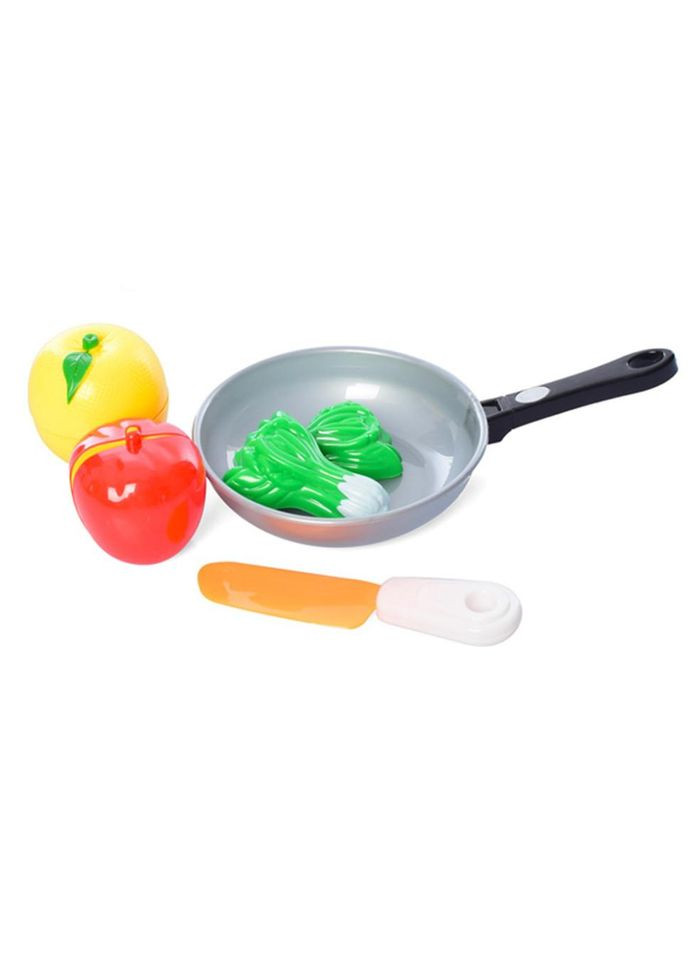 Ігровий набір Продукти в сковорідці 4013D-3 лимон, яблуко, латук No Brand (330609199)