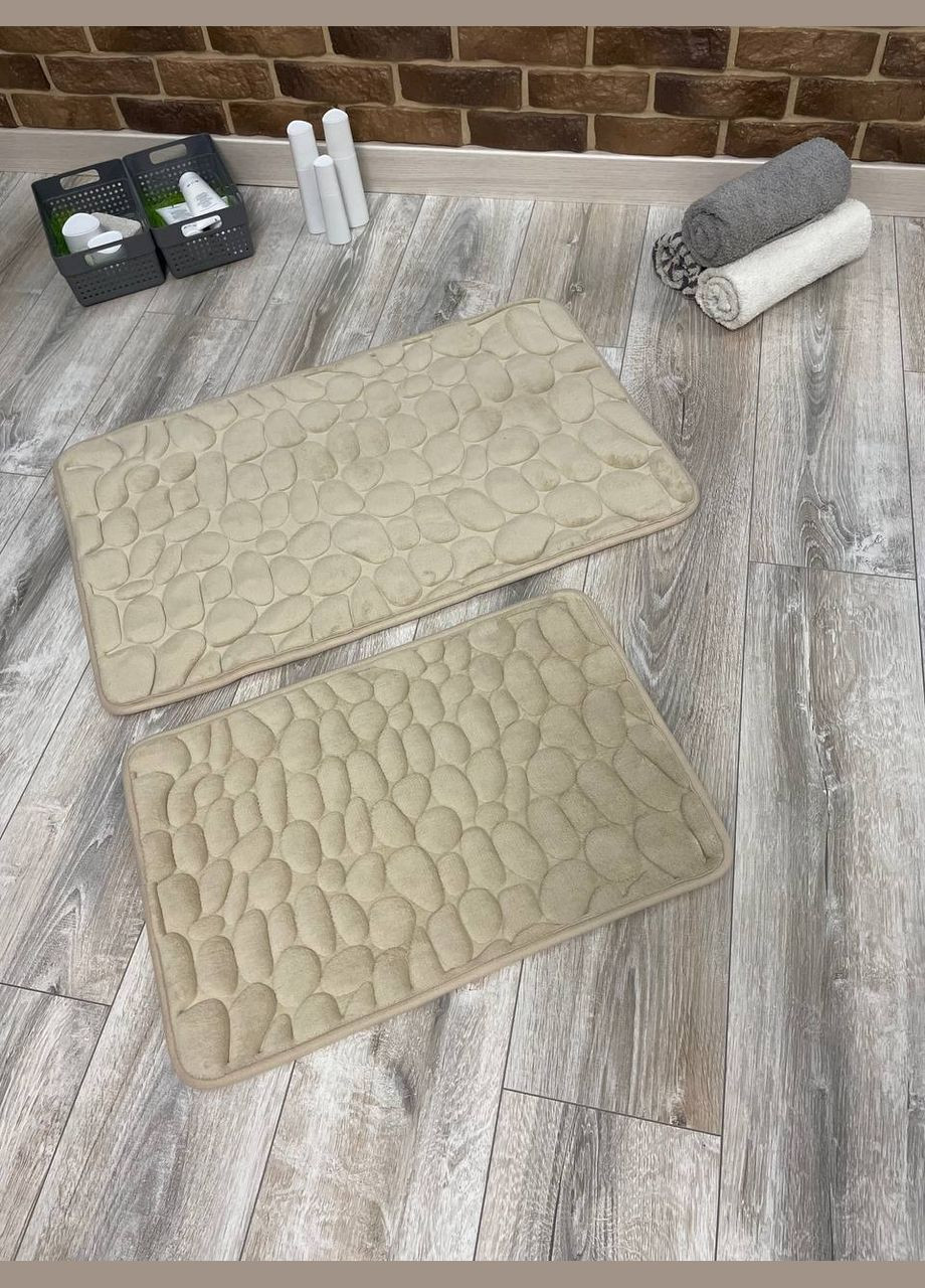 Набор ковриков в ванную комнату No Brand Stone PREMIUM (279335484)