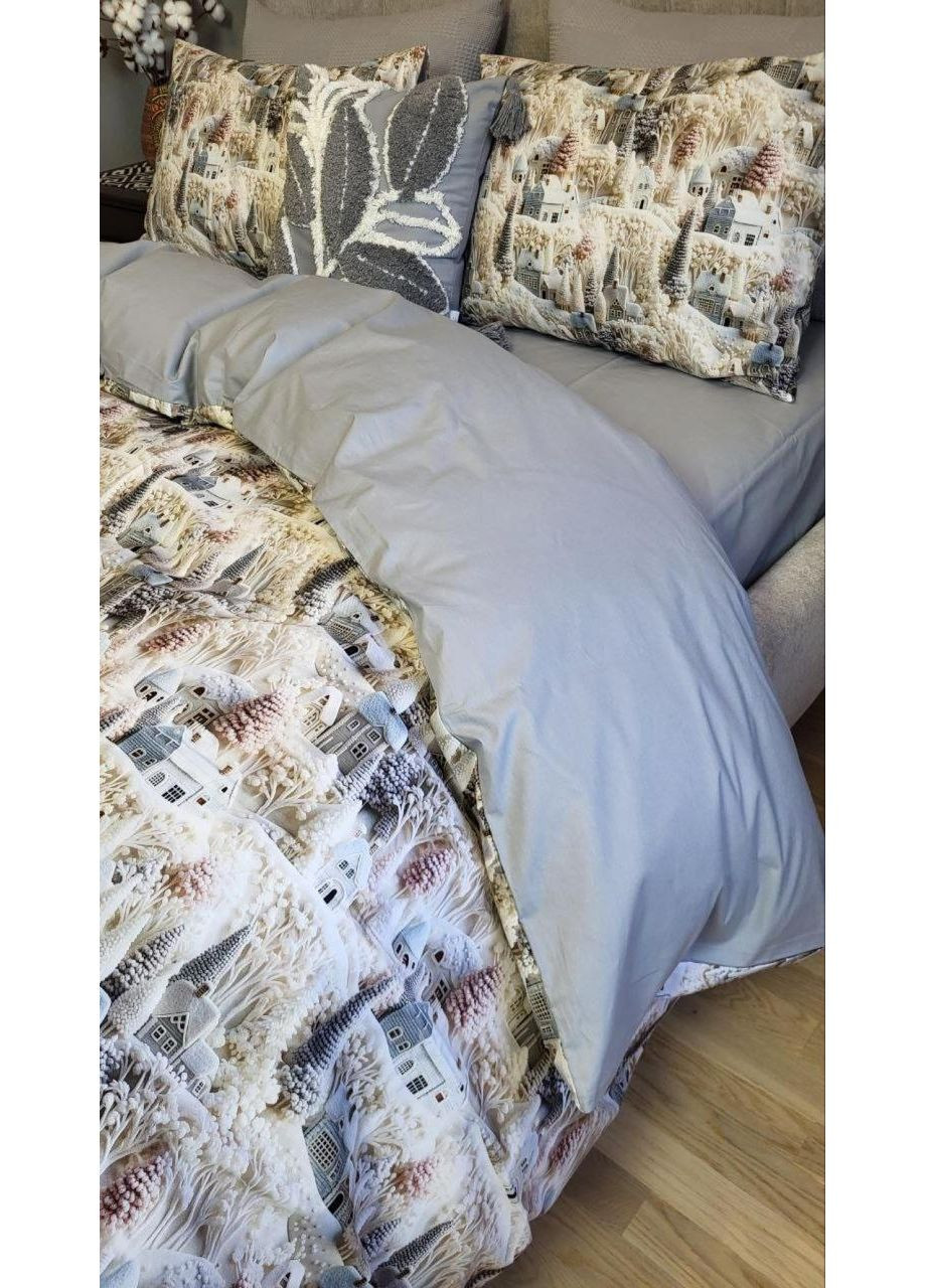 Постільна білизна Казкове місто, ранфорс Сімейний розмір, наволочки 70/70 No Brand (364220044)