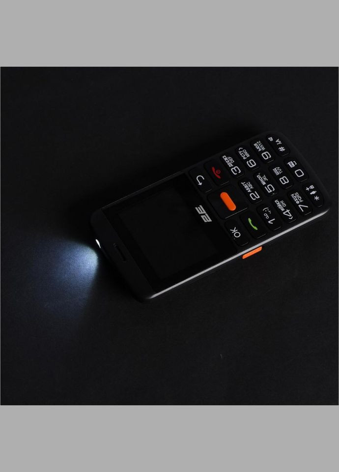 Мобільний телефон (бабушкофон) T180 MAX Black (688130251051) 2E (330029925)