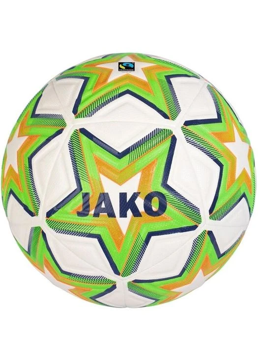 Футбольний м'яч тренувальний біло-зелений Розмір 5 2335-649 Jako WORLD (400770704)
