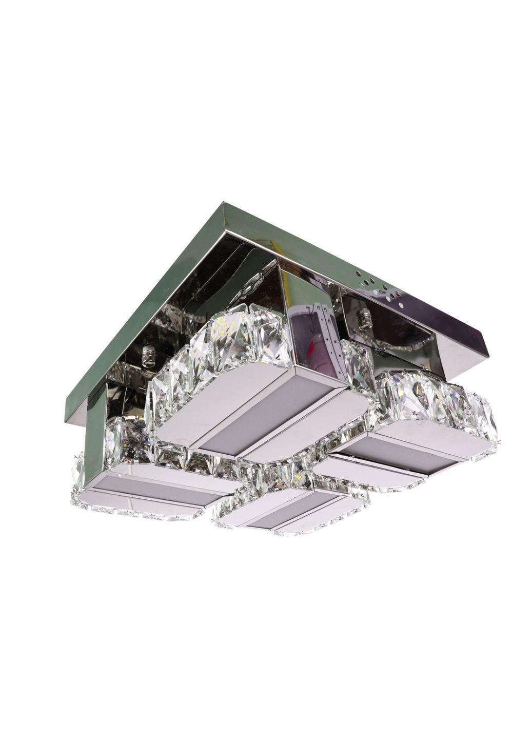 Люстра потолочная хрустальная LED с пультом 25676 Хром 14х33х33 см. Sunnysky (364765199)