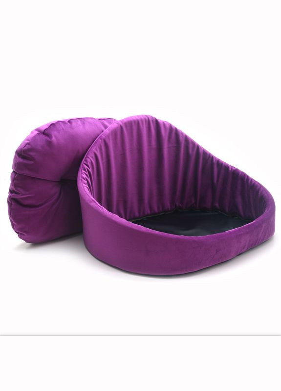 Лежак для собак і котів Фараон фіолетовий №2 37х49х31 см Zoo-hunt (293516837)