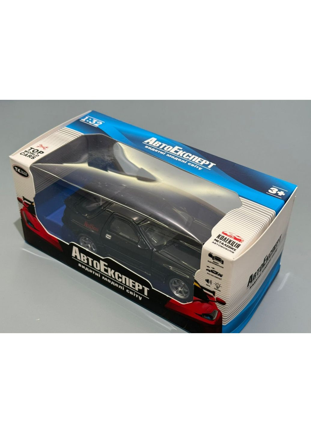 Машинка металлическая АвтоЭксперт Mazda 323 7 1:32 свет/звук открываются двери капот багажник Черная (36255) No Brand (366421995)