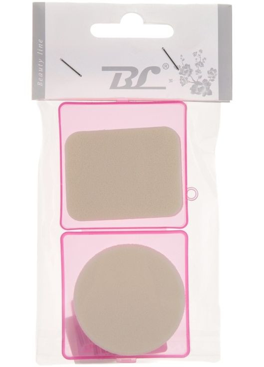 Спонж для макіяжу, PF059, рожевий 2шт (337321-27069929) Beauty Line (365800598)