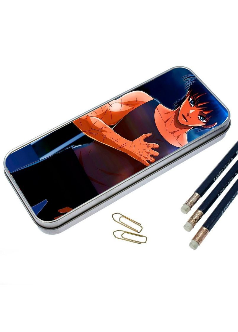 Органайзер для канцелярских принадлежностей металлический, кейс для мелочей Коллекция Джюнд Ито #010 7*18 см Silver No Brand (309157687)