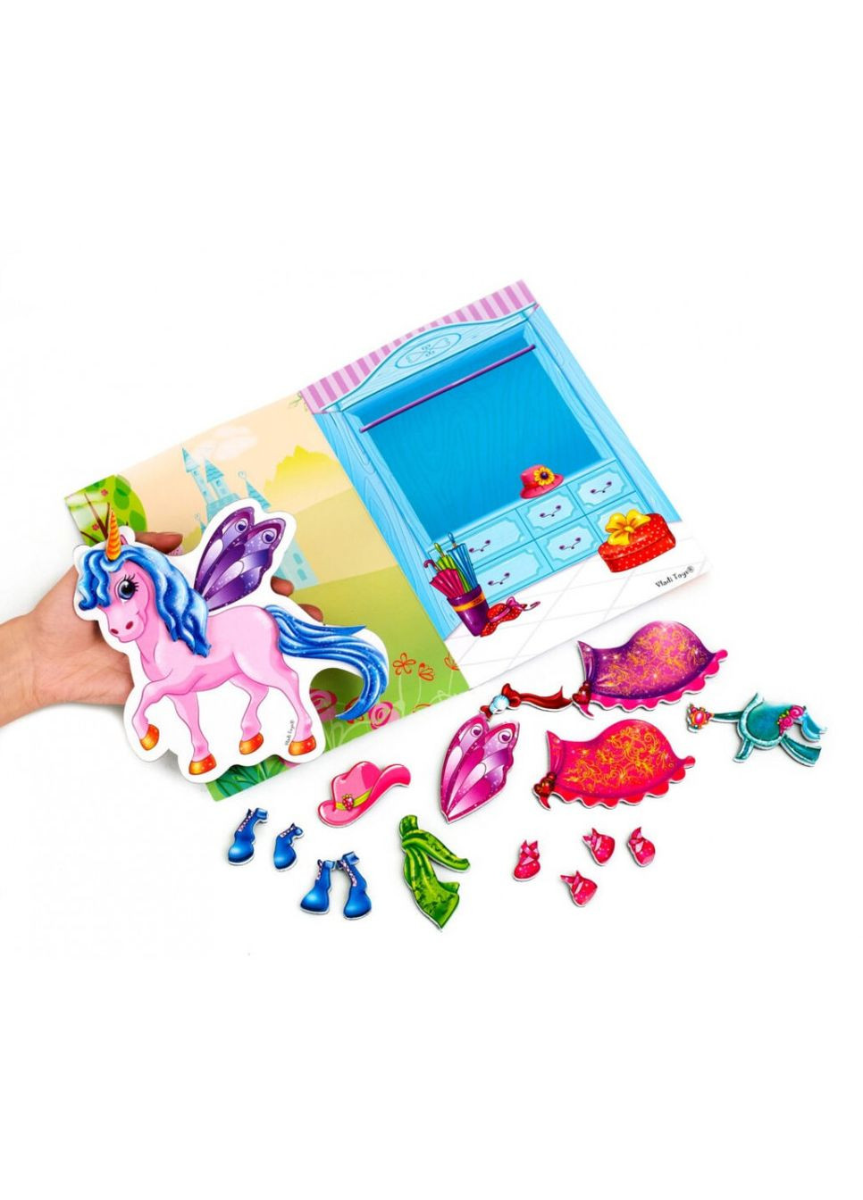 Магнитная одевалка «Единорог» VT320427 (укр) Vladi toys (301790495)