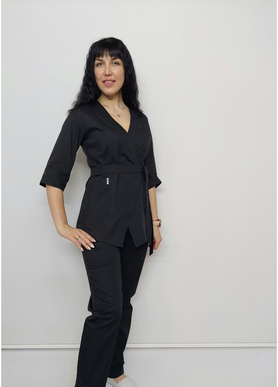 Жіночий медичний костюм Бель котон три чверті рукав 60, No Brand (361359781)