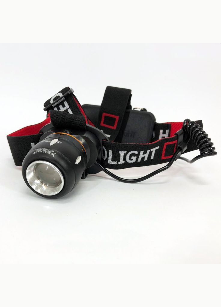 Фонарь налобный светодиодный водонепроницаемый с 2 аккумуляторами BL-T06B-P90, головной фонарик Bailong (364663643)