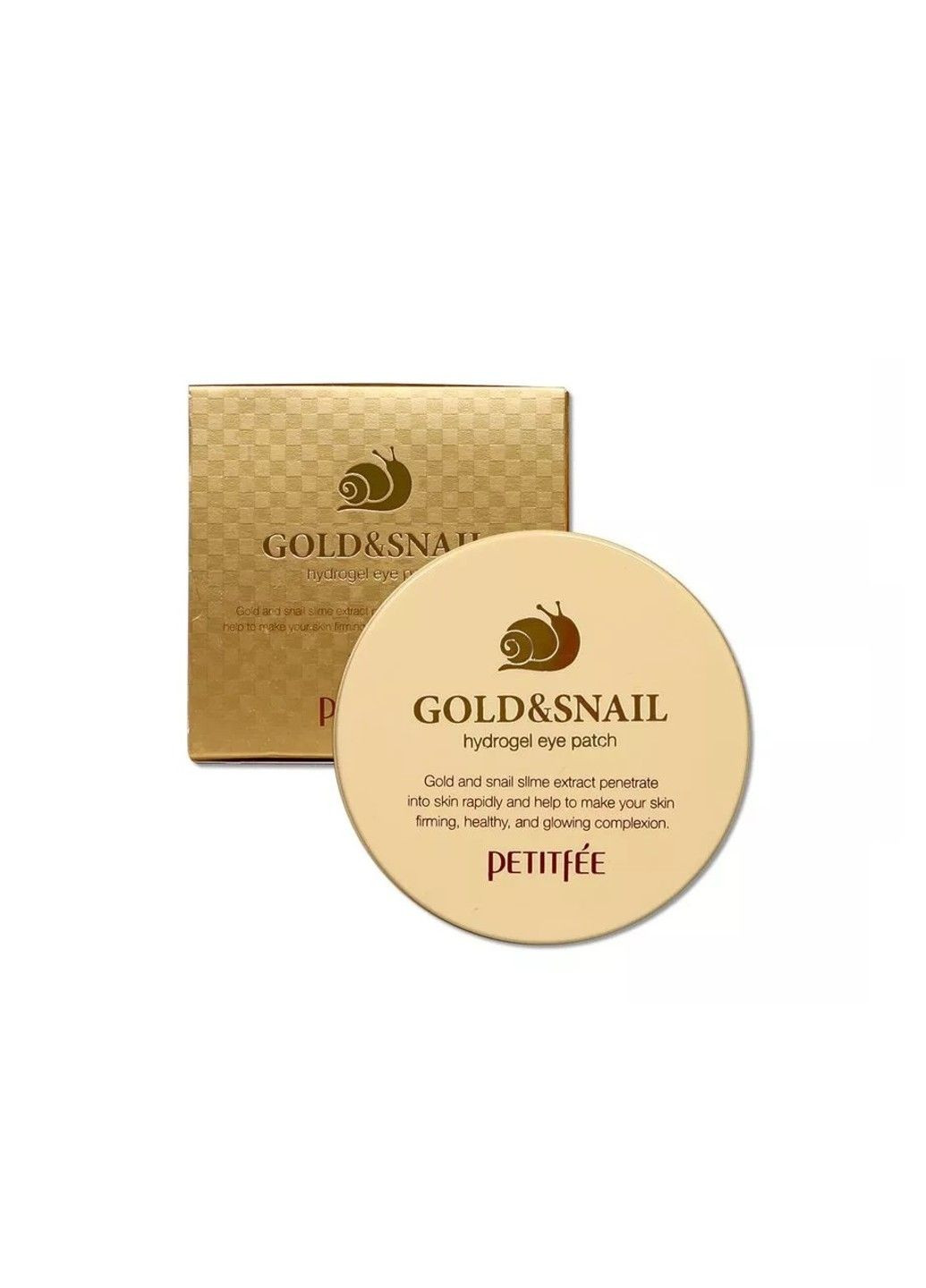 Petitfee & Koelf Гідрогелеві патчі для очей Золото-Равлик Gold/Snail Hydrogel Eye Patch 60 шт — Крем, Південна Корея (289134740)