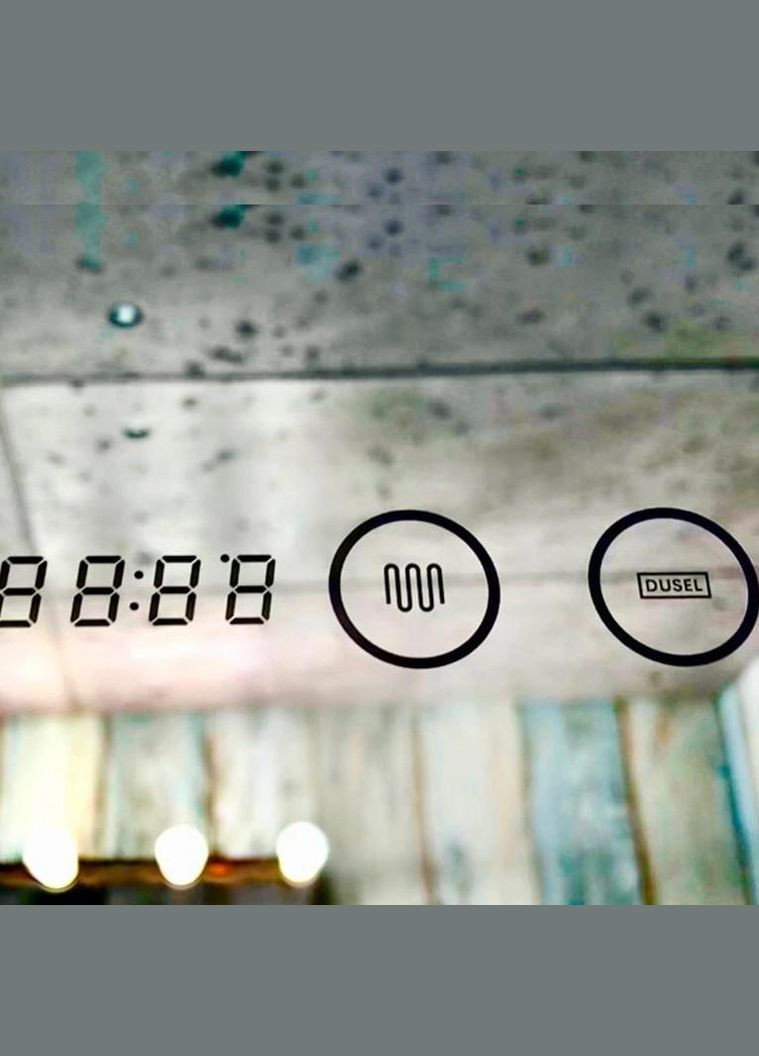 Дзеркало LED DE-M3021 80смх65см, підігрів + годинник / темп Dusel (316720479)