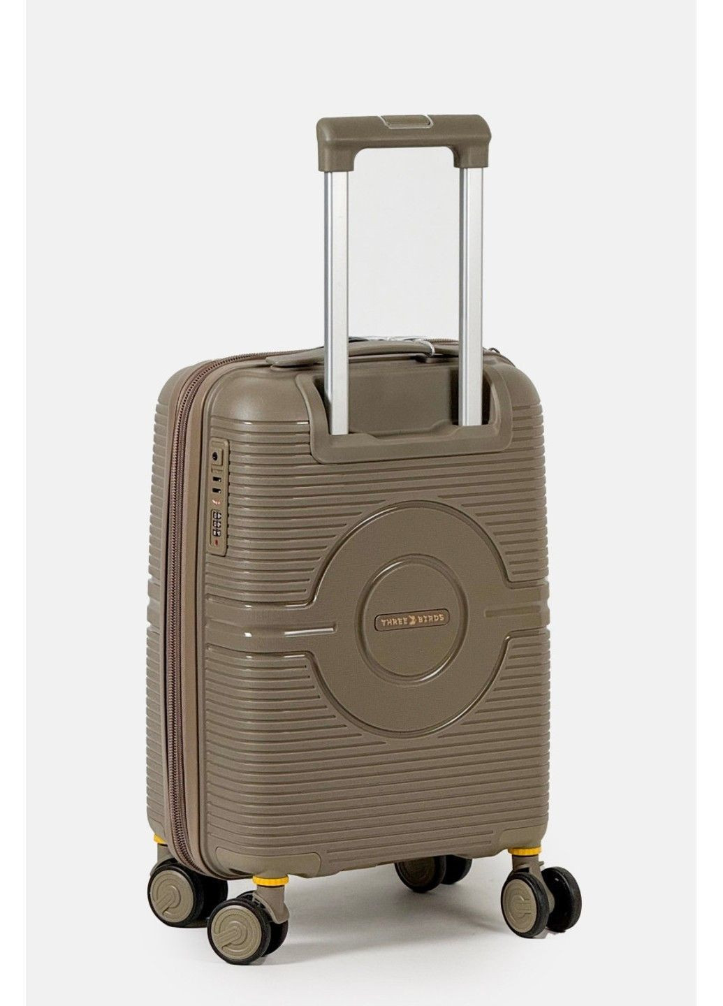 Маленький пластиковый чемодан ручная кладь 2022-28-4CHA Three Birds (370944556)