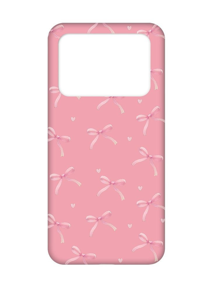 Матовый чехол на Xiaomi Poco X4 Pro 5G Бантики (принт 404) Creative (355404848)