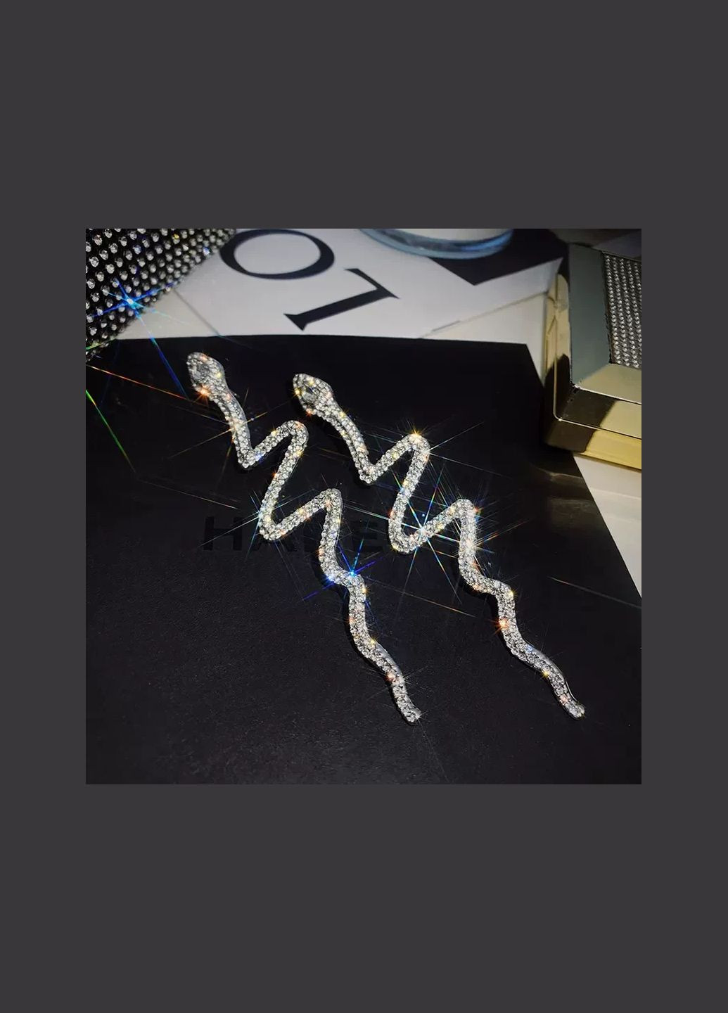 Сережки Чарівності змії сріблясті No Brand (276256513)