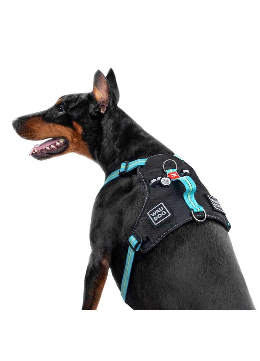 Шлея для собак безпечна Nylon Металева пряжкафастекс, XL, Ш 25 мм, А 60-95 см В 80-100 см WAUDOG (279564671)