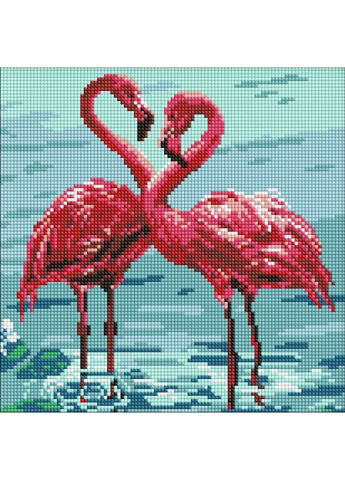 Алмазная мозаика "Яркие фламинго" ©art_selena_ru AMO8261, IDEYKA (369339012)