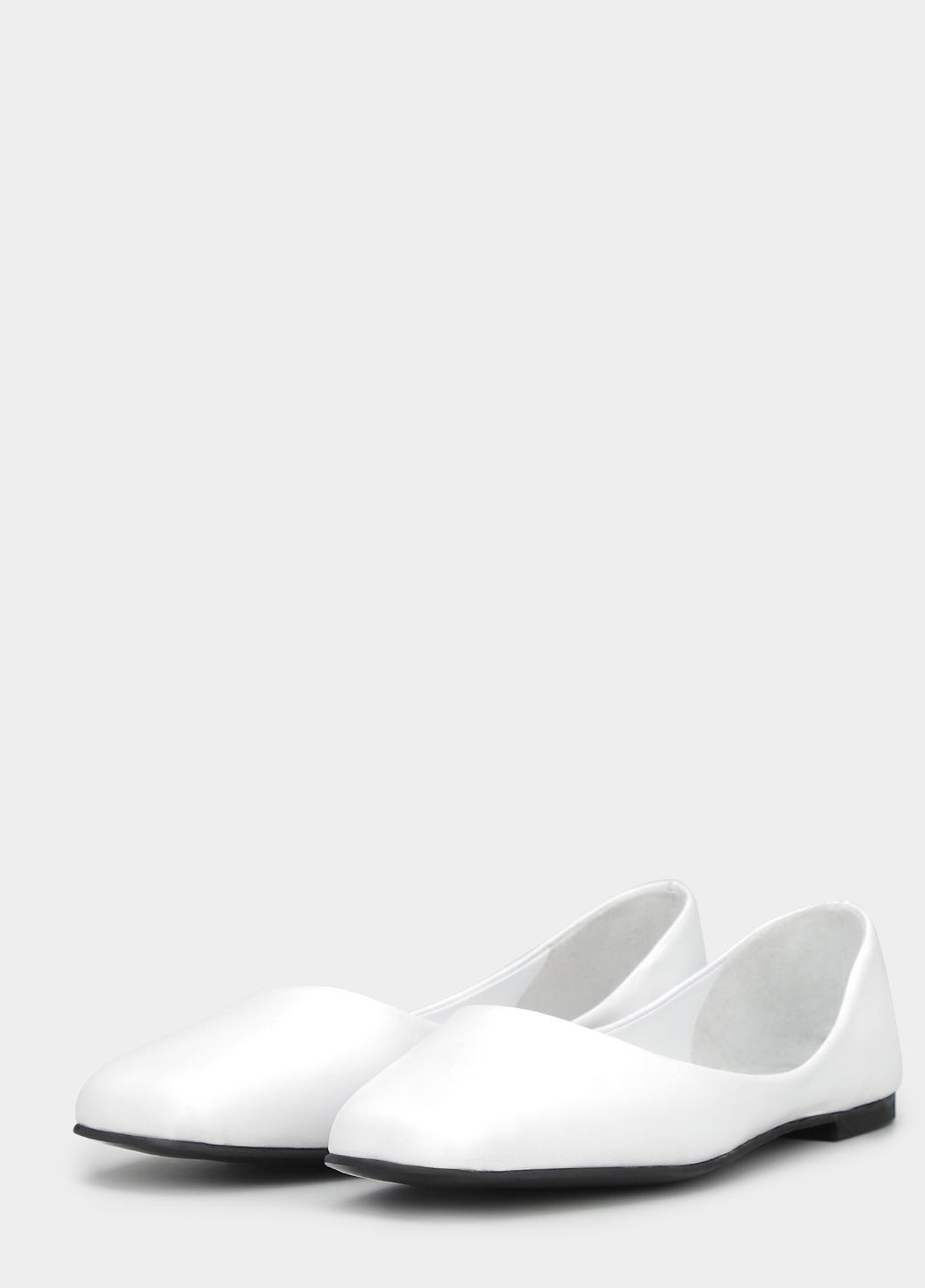 Женские балетки It-Girl | белые однотонные натуральная кожа (295292399)