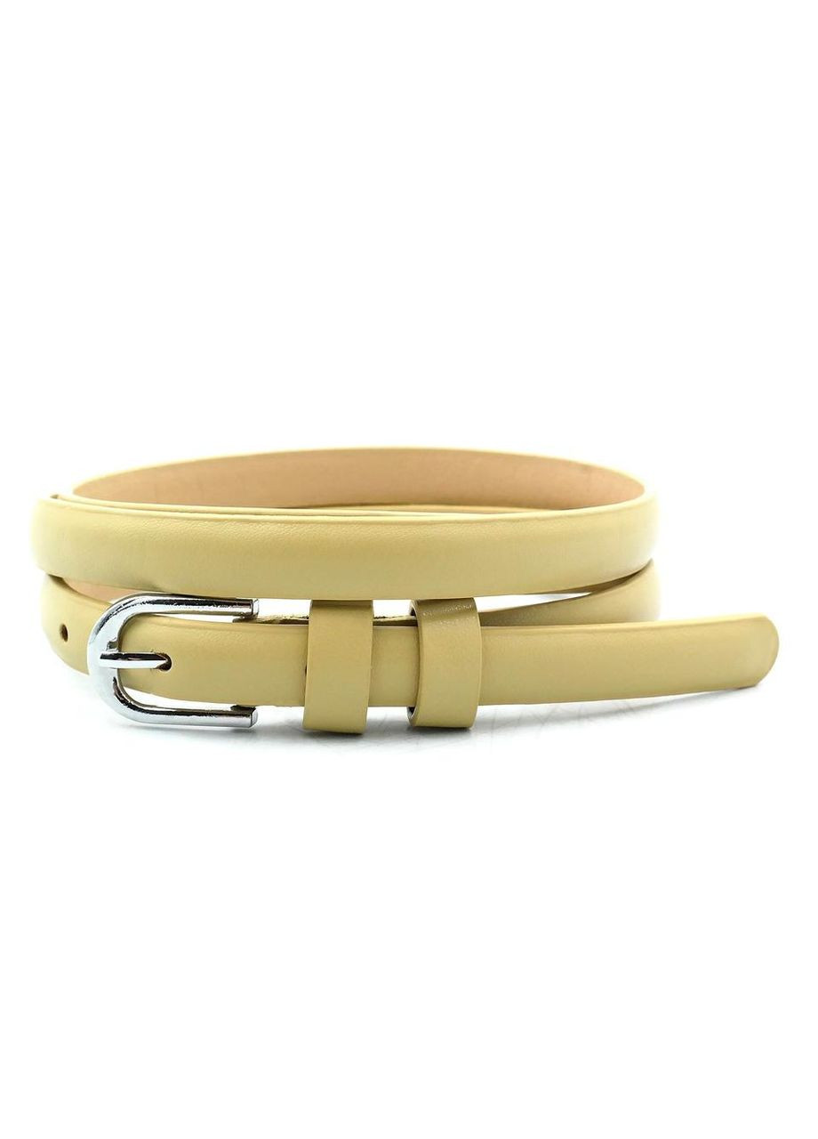 Женский ремень 1,3х110 см Молочный Weatro (317349426)