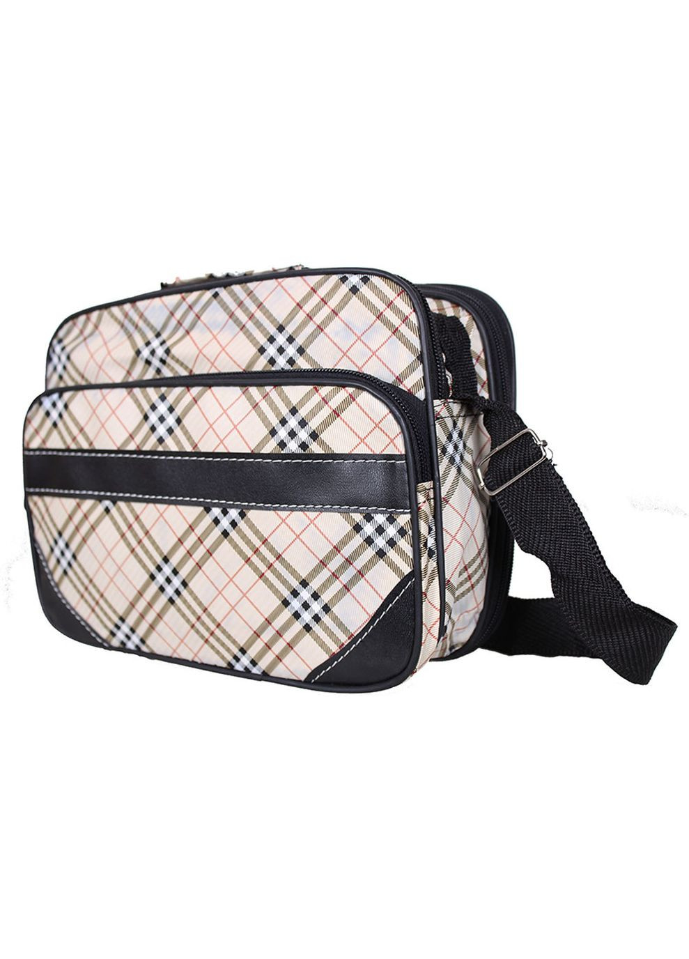 Мужская сумка из кожзама 301592 бежевая No Brand (370848324)