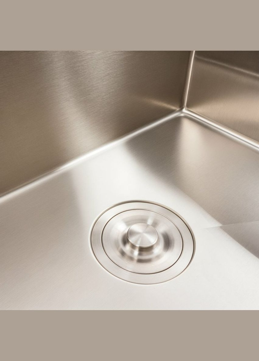 Кухонная мойка 58*43 нержавейка VALESO Handmade (толщина 3,0/1,5) Platinum (336936299)