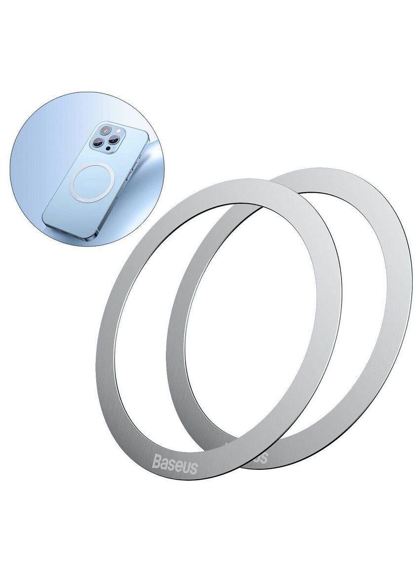 Пластина — кольцо для MagSafe Halo Series Magnetic Metal Ring Baseus (293345800)