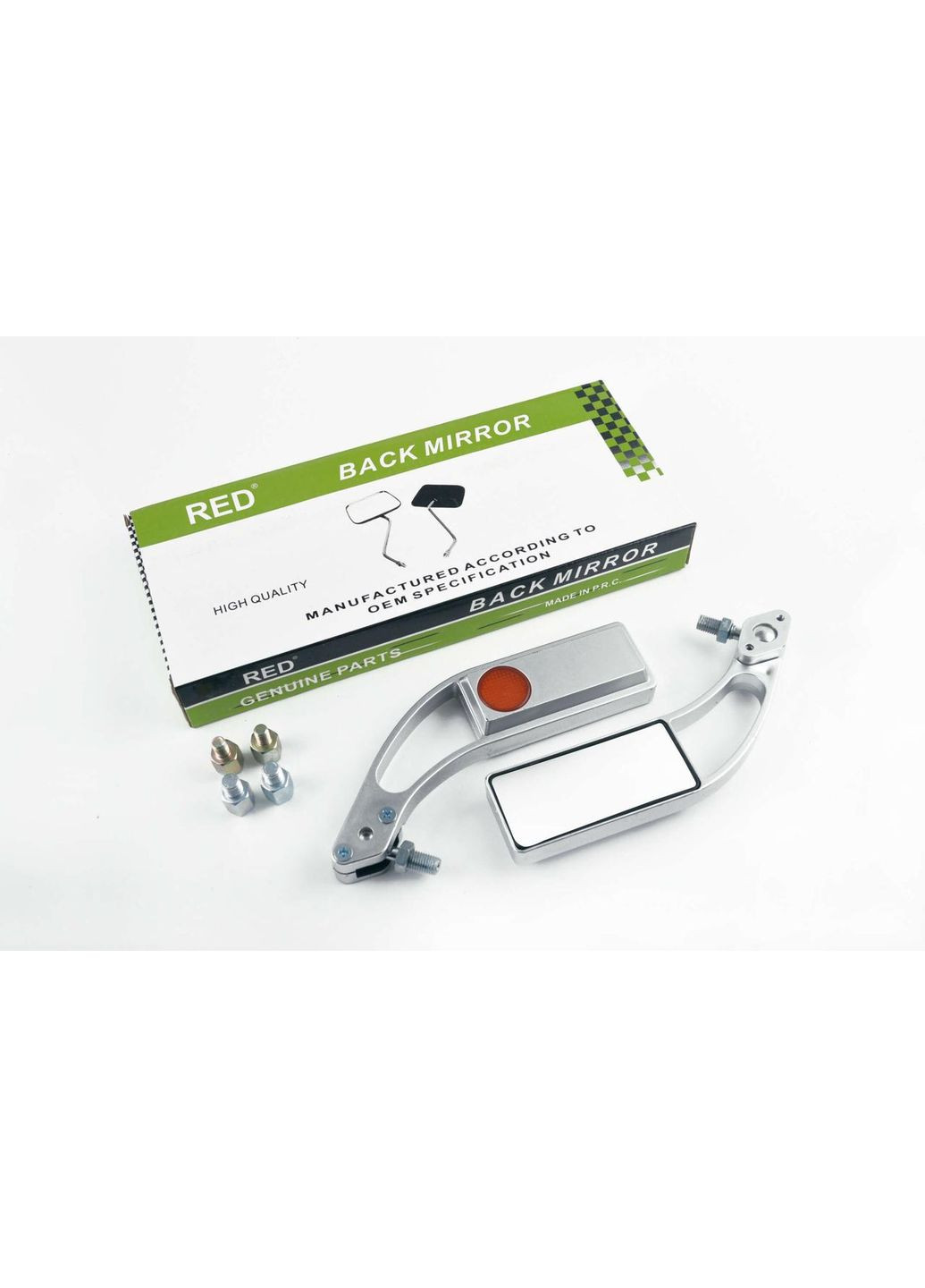 Прямоугольные зеркала mod:218, 8/10mm (серебро) Red (373022417)