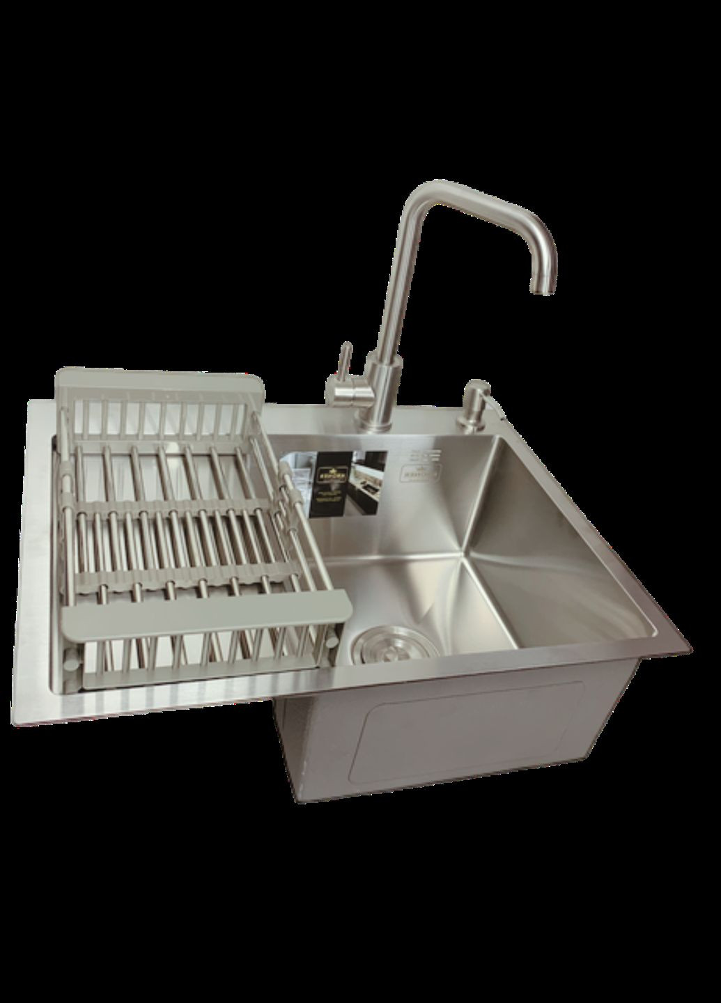 Комплект кухонної мийки KRP Gebürstet-63х50RHM Kroner (336933192)