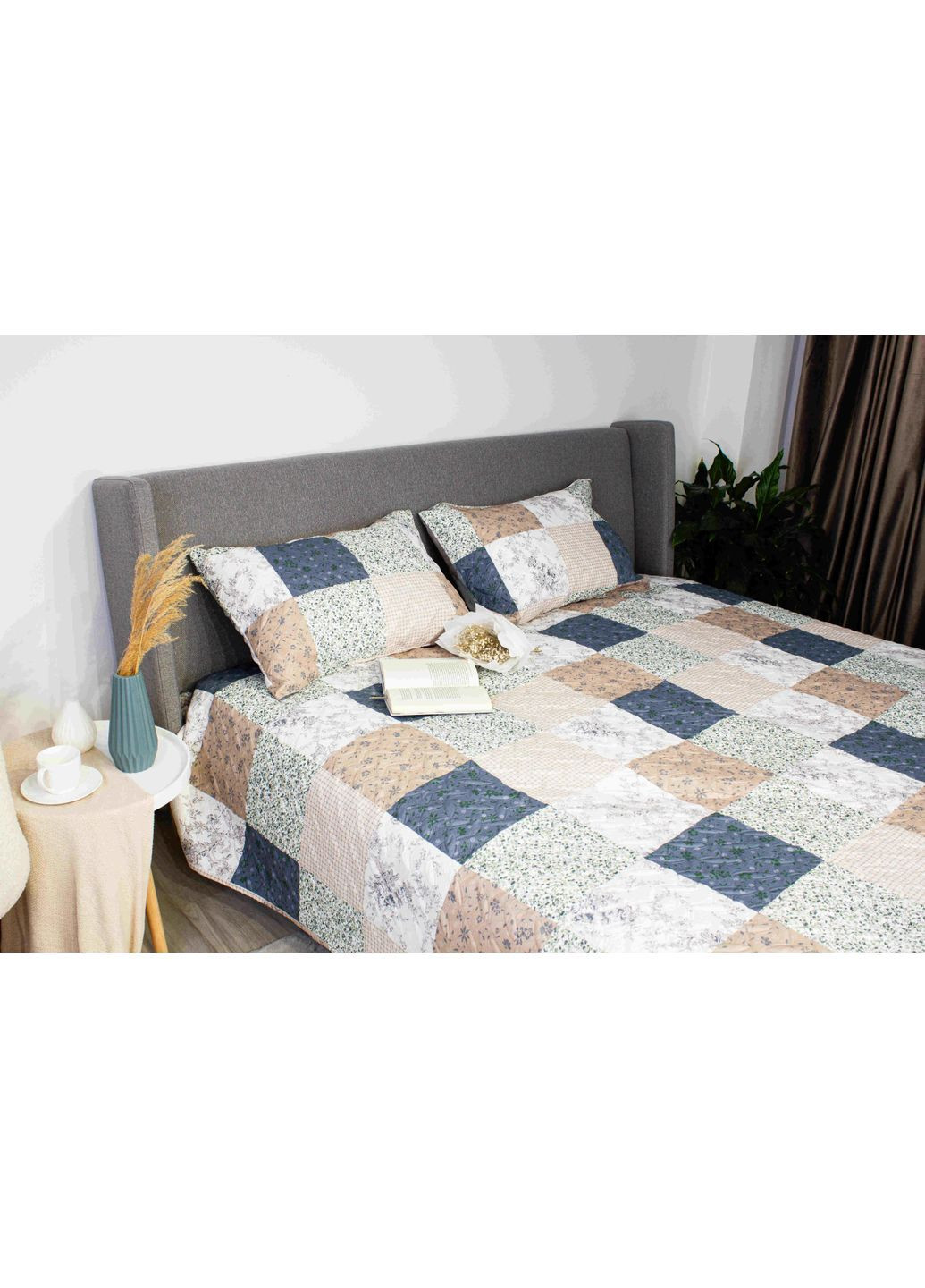 Евро покрывало 220*240 см гипоаллергенное Лаура Хаки (24740220240) ТЕП (364100198)