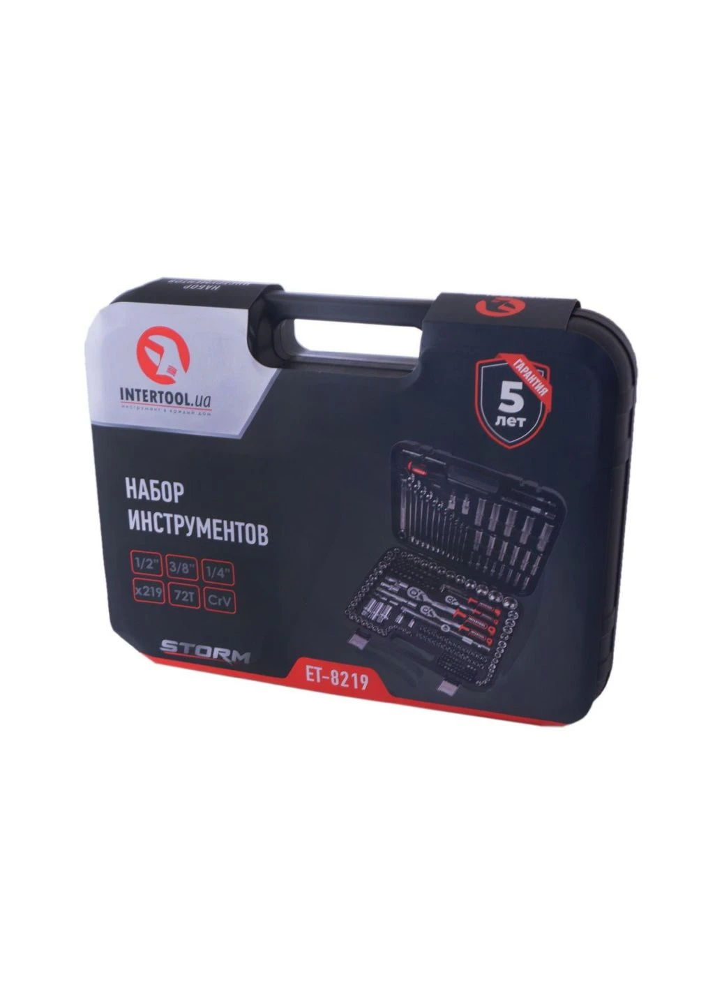 Набор инструмента 1/4" х 3/8" х 1/2" 219 ед. Storm (ET-8219) Intertool (365865750)
