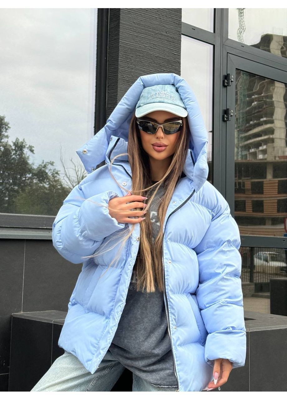 Светло-голубой зимний Пуховик Vakko