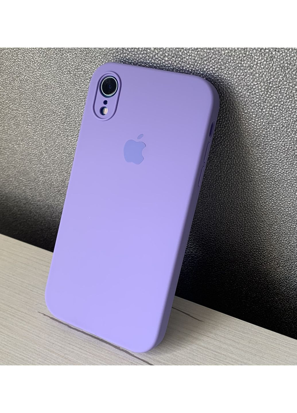 Чохол на iPhone XR квадратні бортикидля айфон ХР full square cover Lilac Silicone Case (371787412)