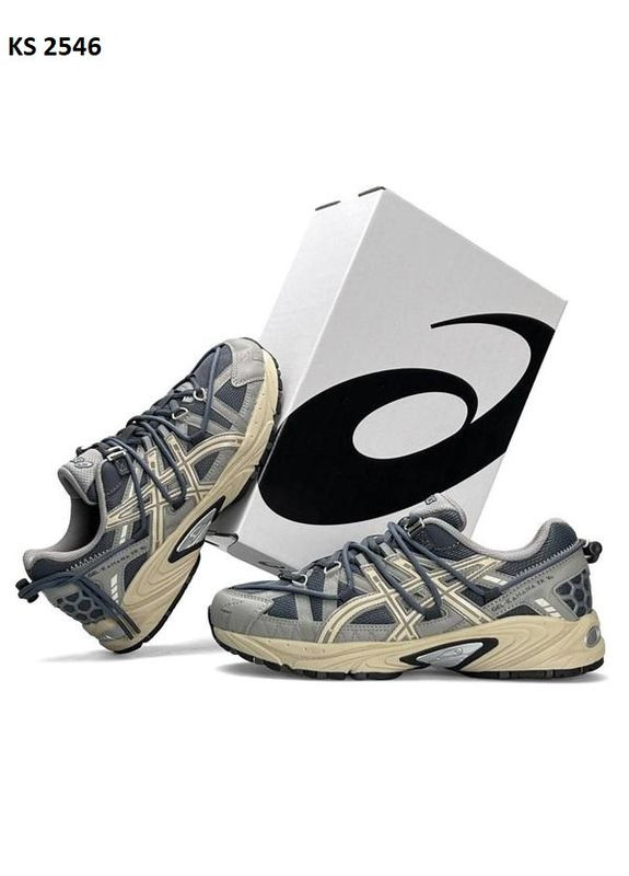 Комбіновані Осінні кросівки чоловічі asics gel-kahana tr v2 gary blue асікс гель кахано tr v2 No Brand