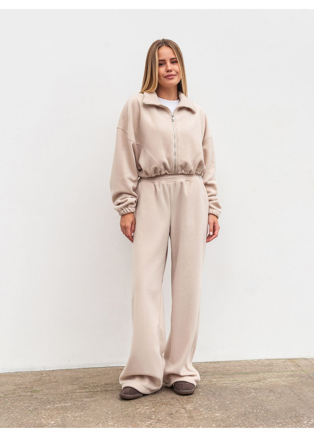 Вкорочений флісовий бомбер Romashka (368765702)